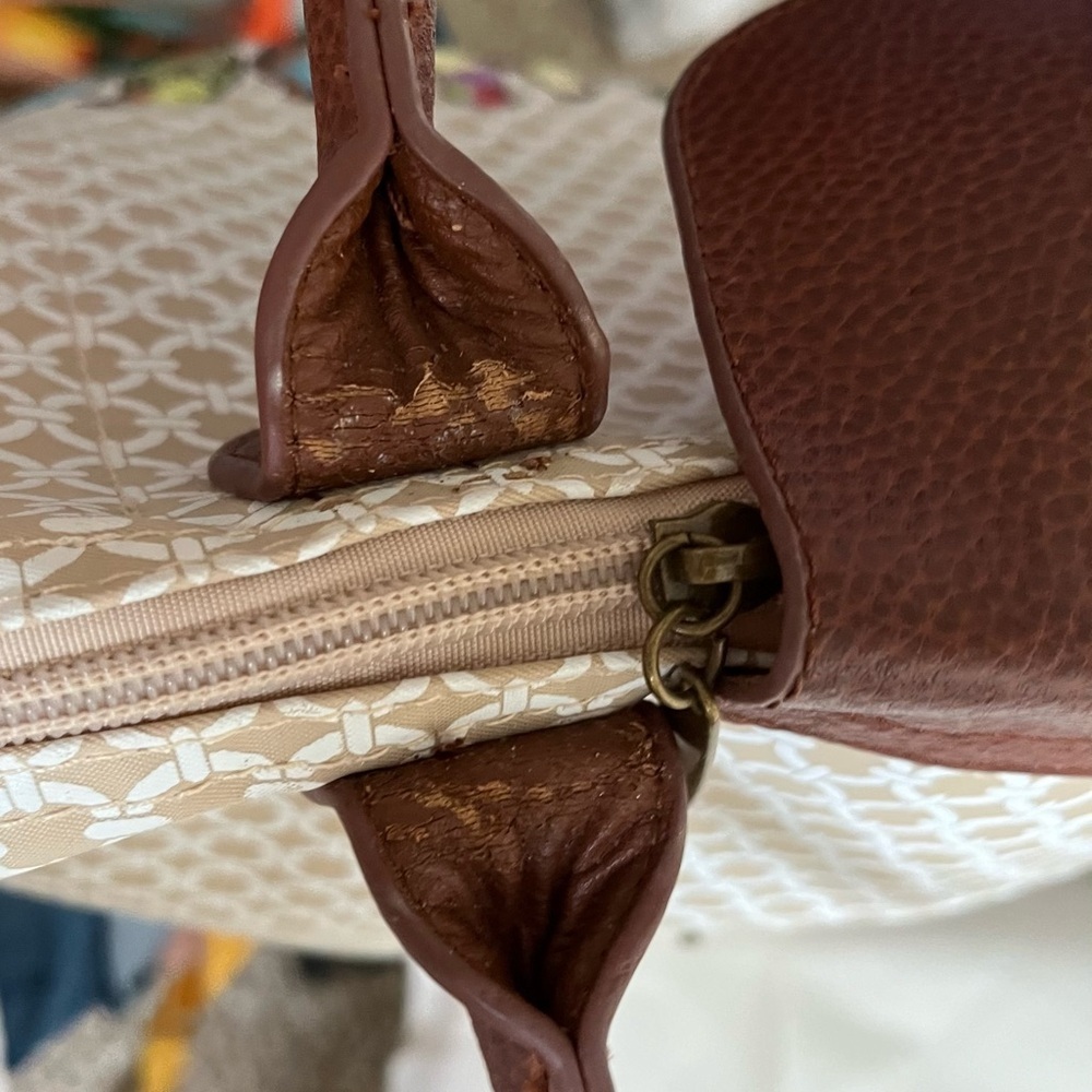 Barth & McCallig Lightweight Foldable Bird Embellished Tote With Leather Trim - Picture 13 of 15